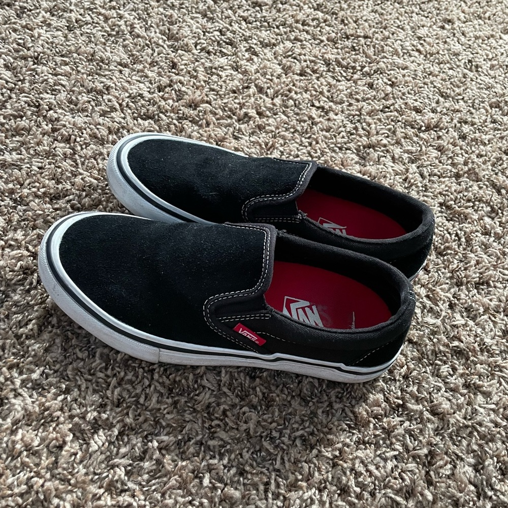 Black pro slip on vans